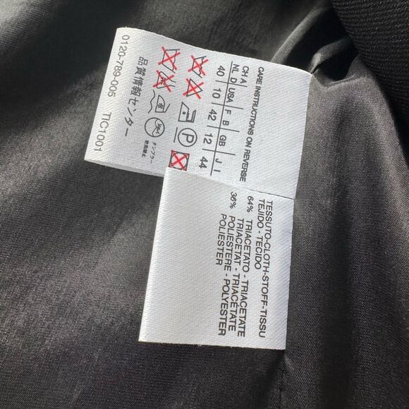 Max Mara Made In Italy Black Double Breasted Suit Jacket - Picture 7 of 7
